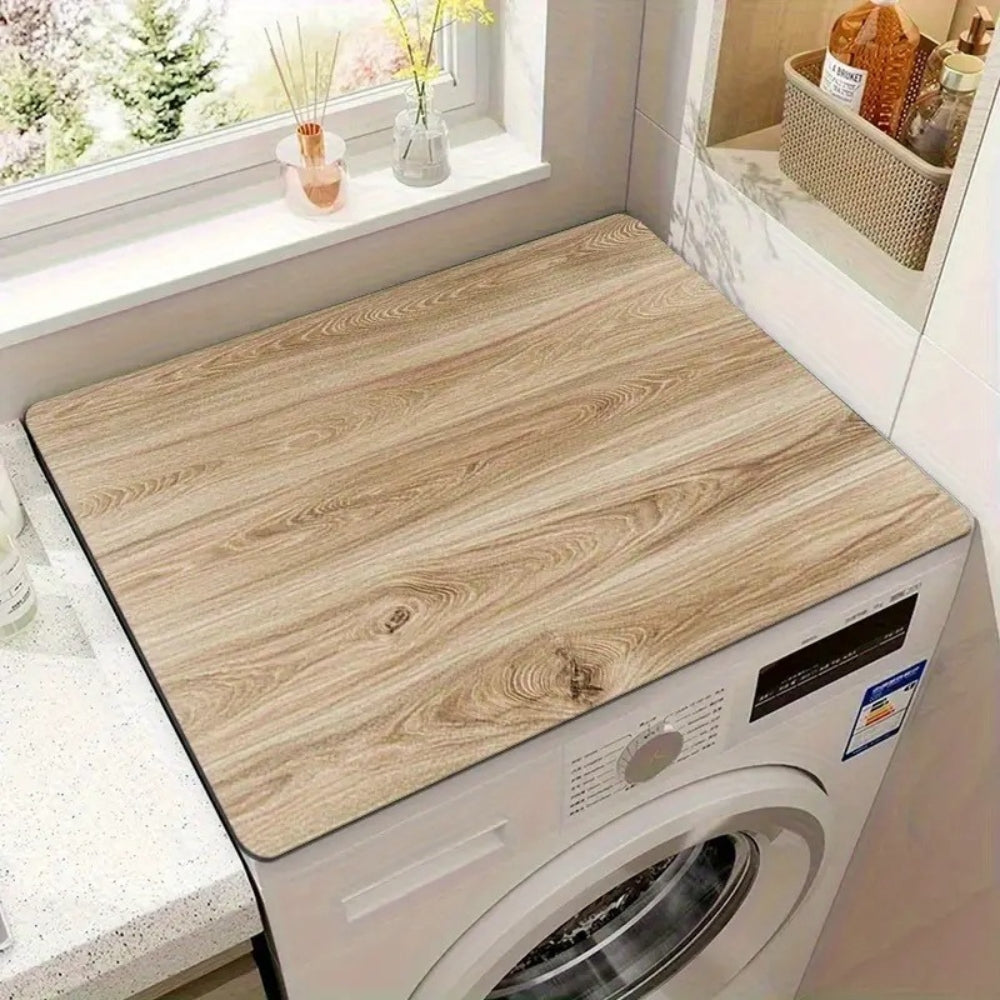 Snugra | Stylish Wood Grain Appliance Mat for Non-Slip Surface Protection 0