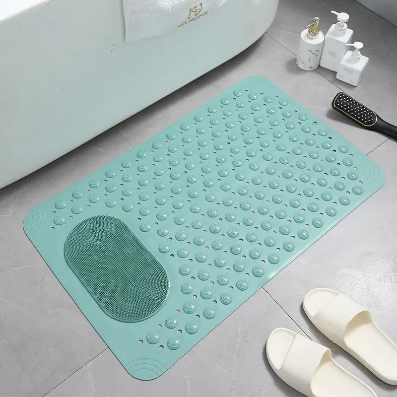 Softiva | Anti-Slip Shower Mat with Foot Scrubber for Safe Hygiene Care 5
