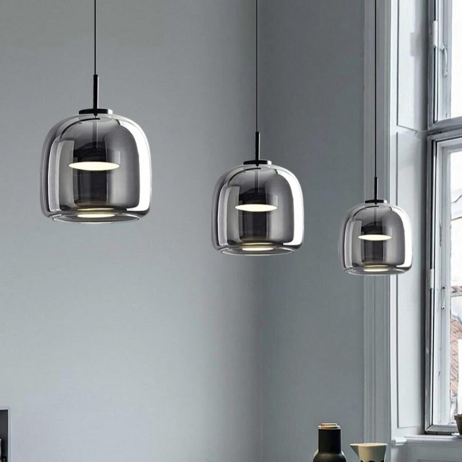 Sorella | Ember Smoked Glass Pendant Light for Kitchen Island Glow 6