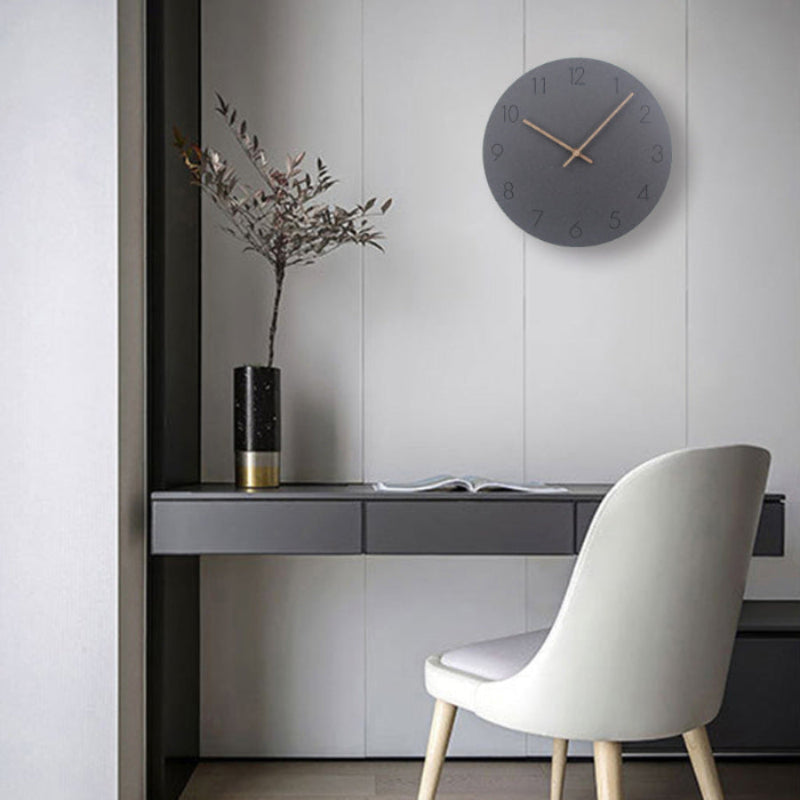 Sorevian Modern Minimalist Silent Wall Clock with Copper Accents 61