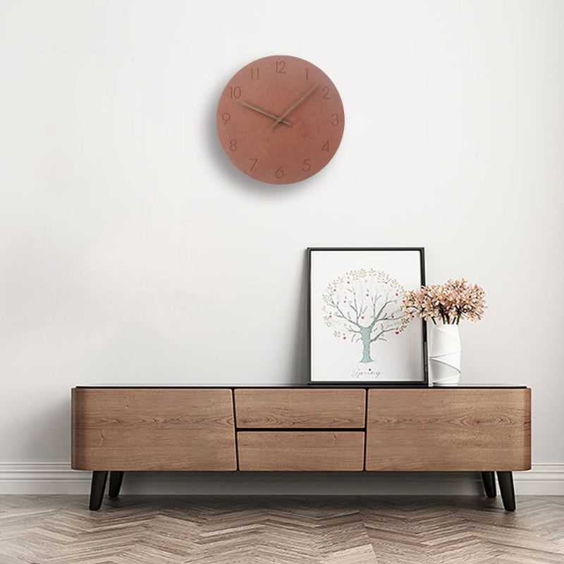 Sorevian Modern Minimalist Silent Wall Clock with Copper Accents 71