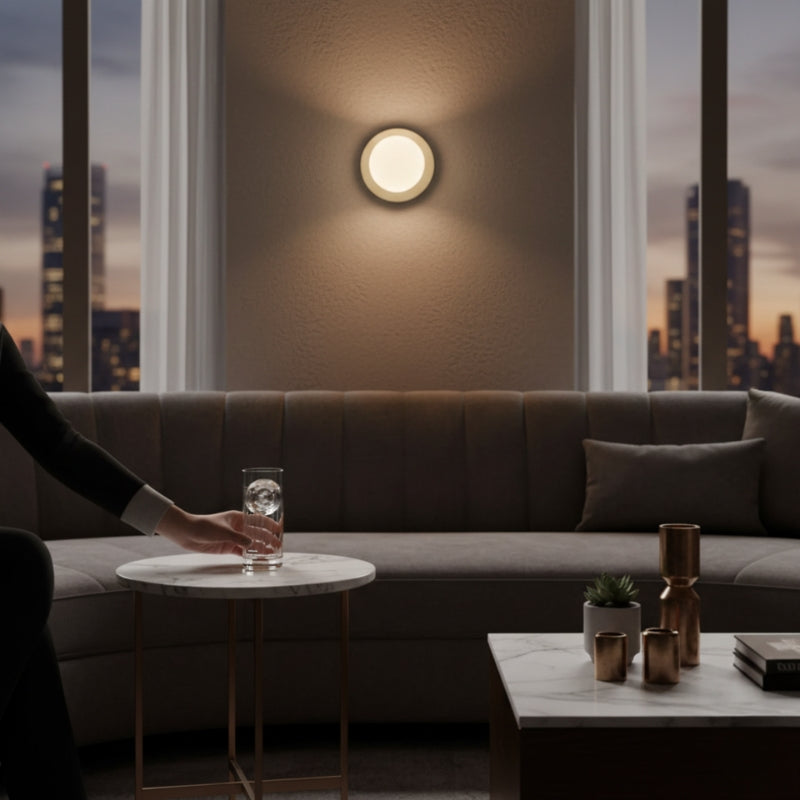 Tavira | Nordic Frosted Glass Wall & Ceiling Light for Modern Ambient Lighting