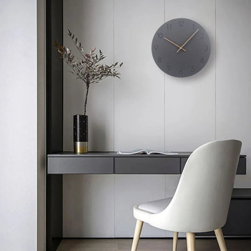Timelis | Modern Wooden Wall Clock for Quiet Timekeeping