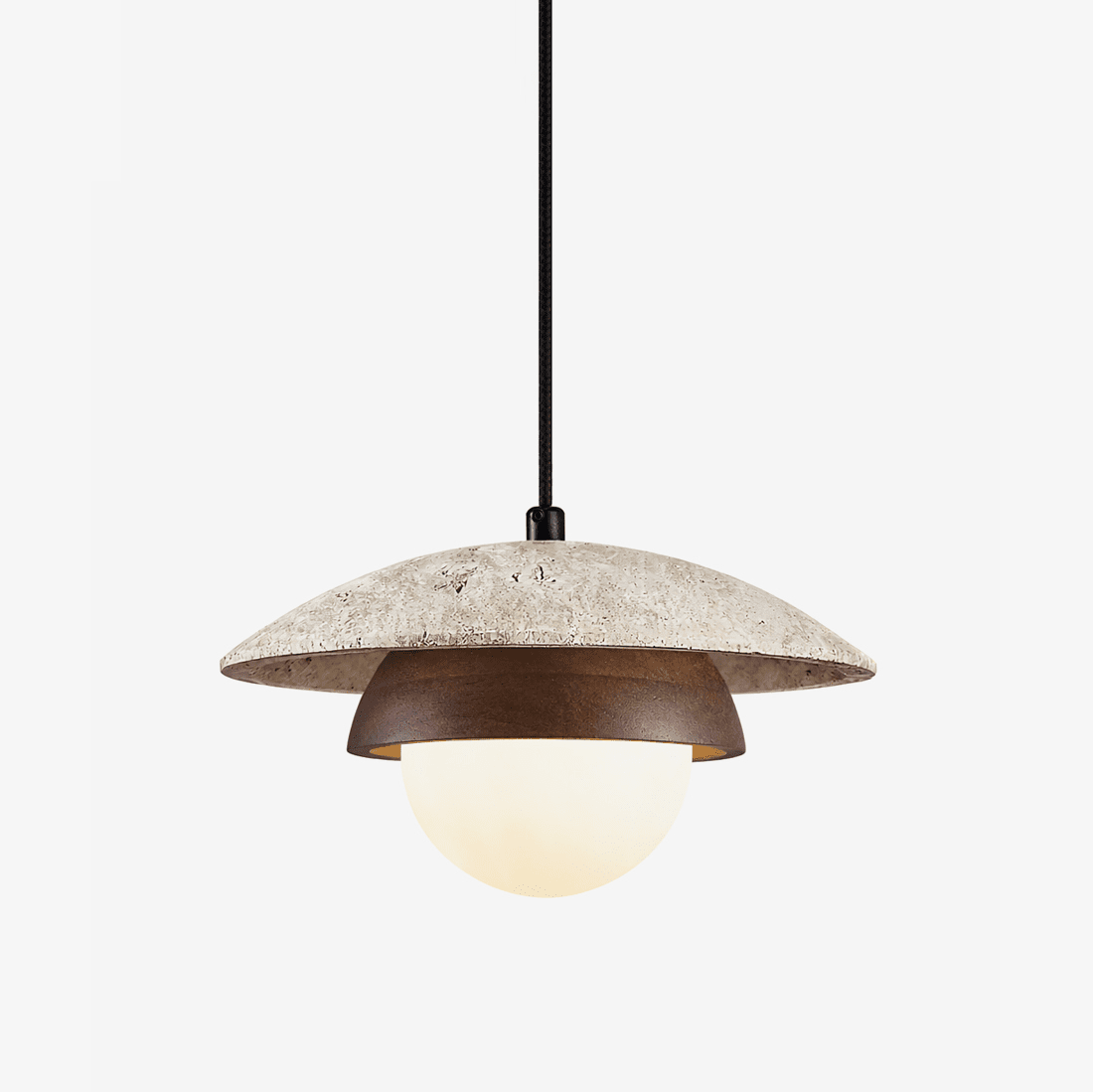 TravertineGlow | Elegant Rustic Modern Kitchen Pendant Lighting Fixture 1