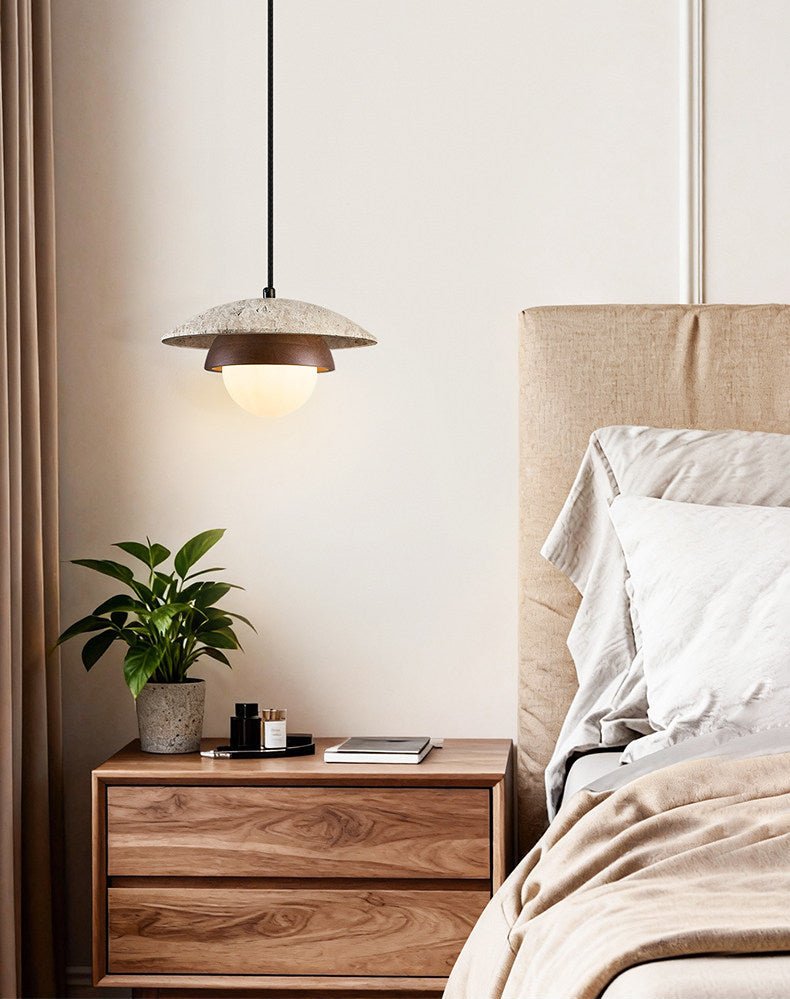 TravertineGlow | Elegant Rustic Modern Kitchen Pendant Lighting Fixture 7