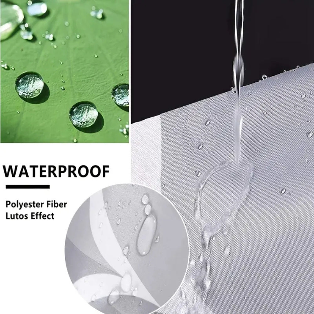 Tropical Oasis | Monstera Leaves Shower Curtain with Waterproof Design | Includes Curtain Hooks for Easy Installation 4
