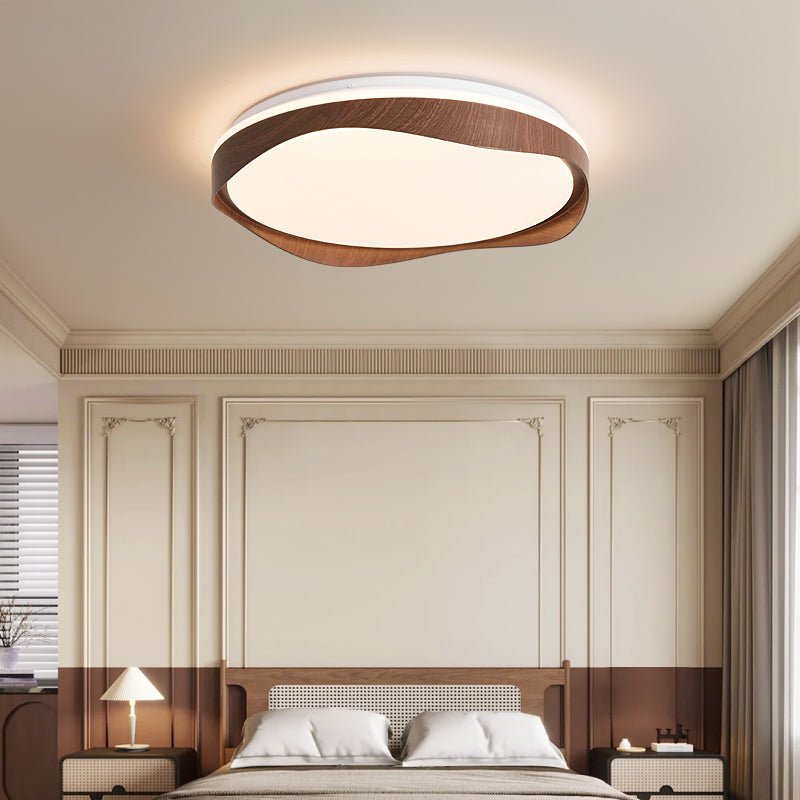 Vakkerlight | Elegant Organic Wood Grain Flush Mount Ceiling Light 2