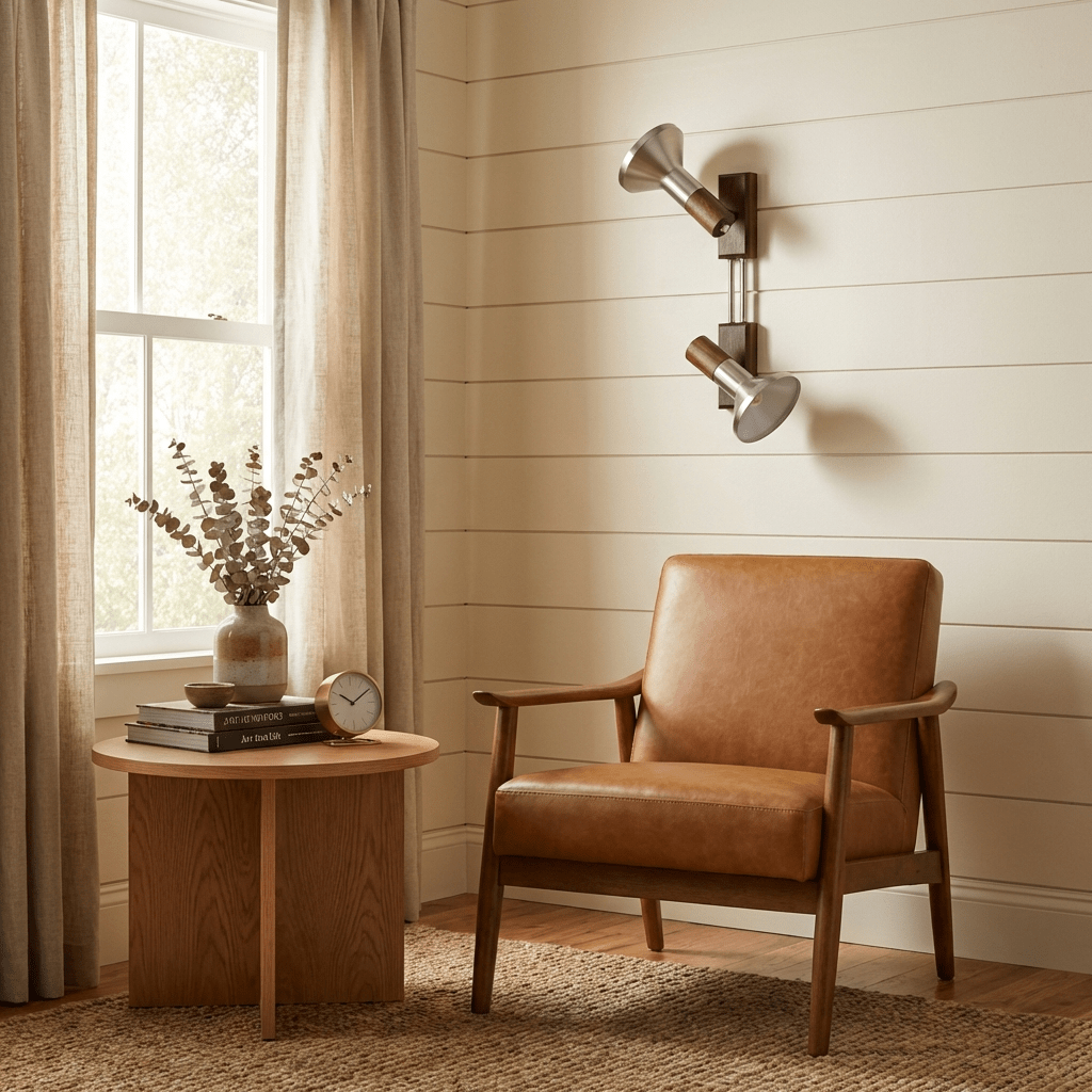 Vakkerwood | Stylish Adjustable Metal Wall Sconce Light for Modern Interiors 3