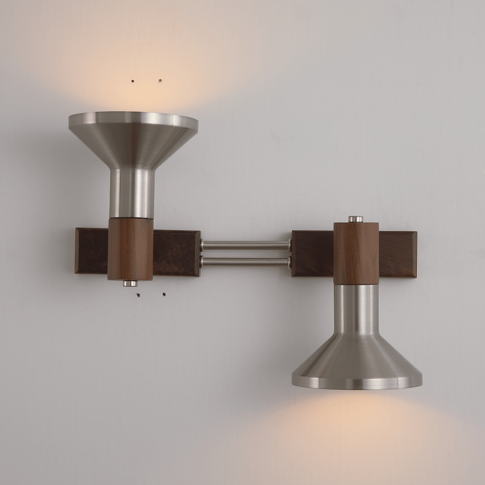 Vakkerwood | Stylish Adjustable Metal Wall Sconce Light for Modern Interiors 6