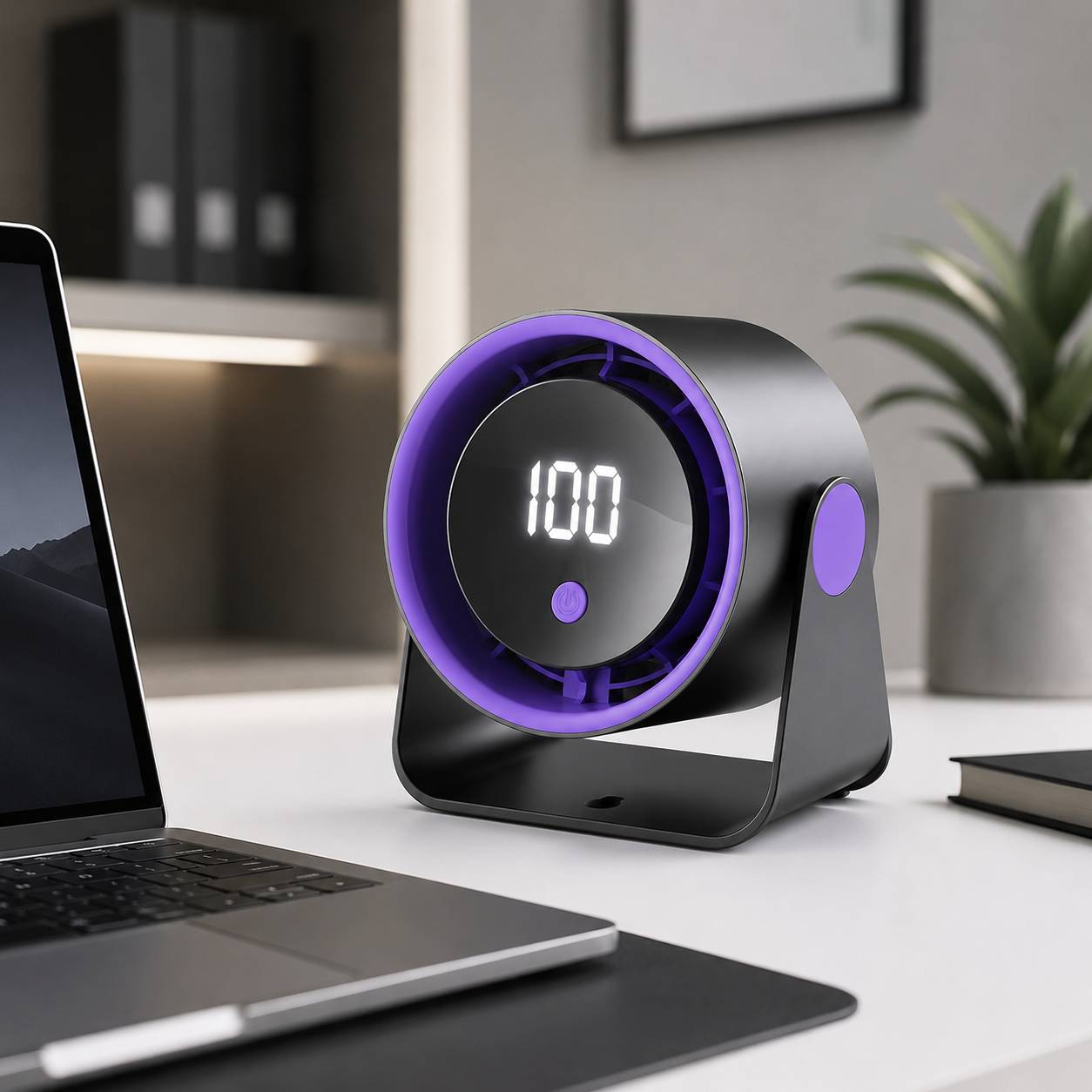 Viento | Stylish and Compact Portable Desk Fan | USB Rechargeable and Ultra Quiet