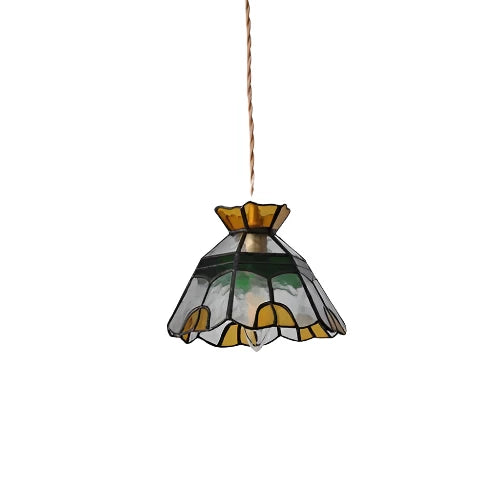 Fallon Vintage-Inspired Elegant Pendant Ceiling Light | Handmade Bubble Glass Shade and Copper - Styyler
