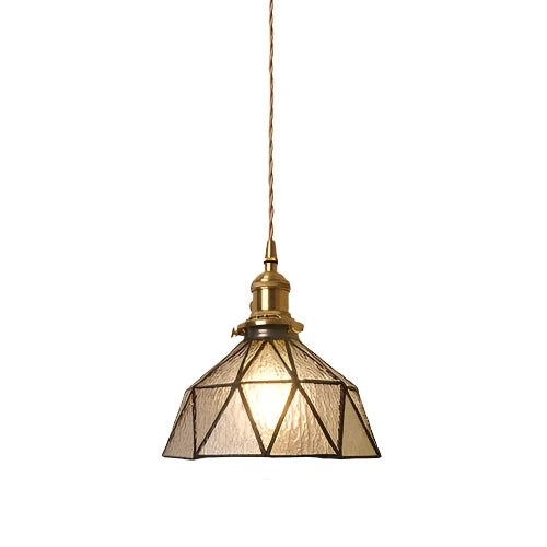 Fallon Vintage-Inspired Elegant Pendant Ceiling Light | Handmade Bubble Glass Shade and Copper - Styyler