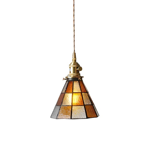 Fallon Vintage-Inspired Elegant Pendant Ceiling Light | Handmade Bubble Glass Shade and Copper - Styyler