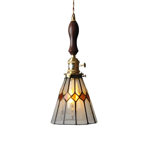 Fallon Vintage-Inspired Elegant Pendant Ceiling Light | Handmade Bubble Glass Shade and Copper - Styyler