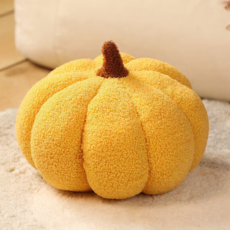 Virella | Pumpkin Plush Cushion for Cosy Sofa Décor