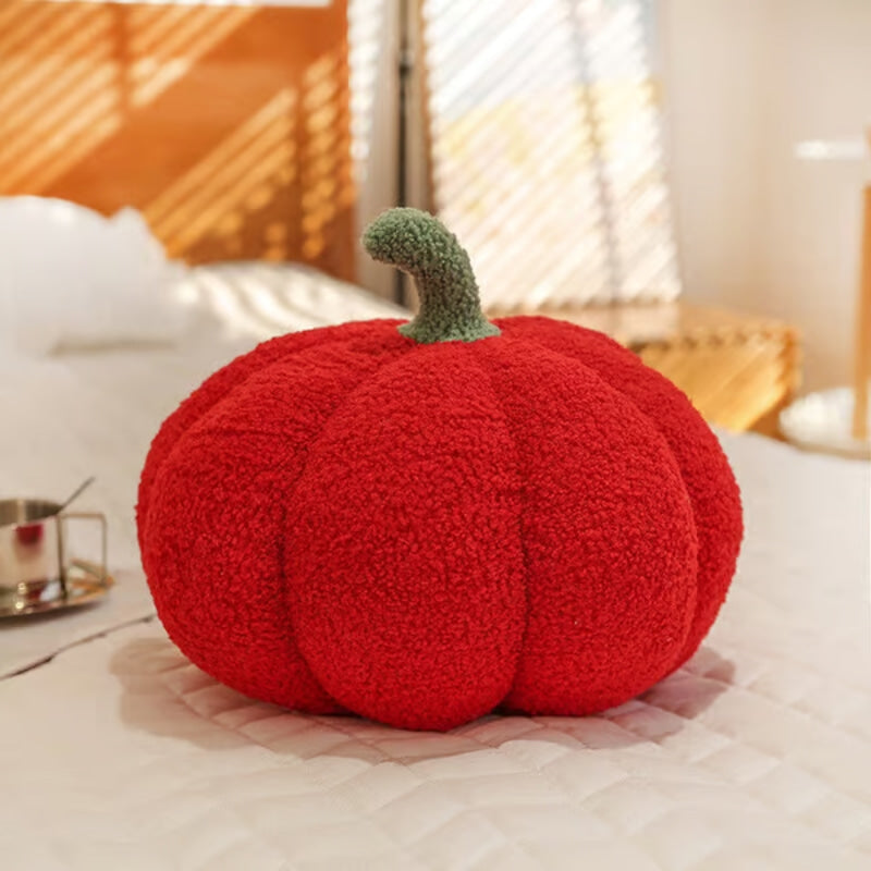 Virella | Pumpkin Plush Cushion for Cosy Sofa Décor