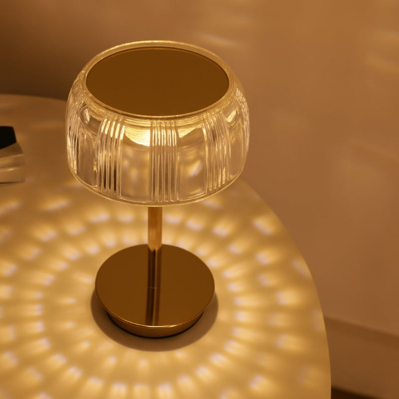 Virelo | Cordless Glass Table Lamp for Adjustable Ambient Lighting