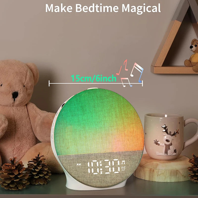 Wexen | Stylish Sunrise Wake-Up Light with Bluetooth Speaker for Gentle Mornings 4