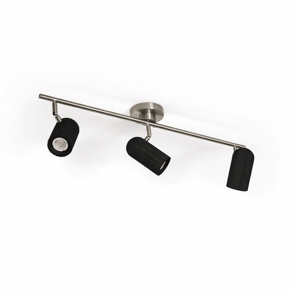 WoodenAura | Stylish Adjustable LED Ceiling Light Fixture with Three Heads 9