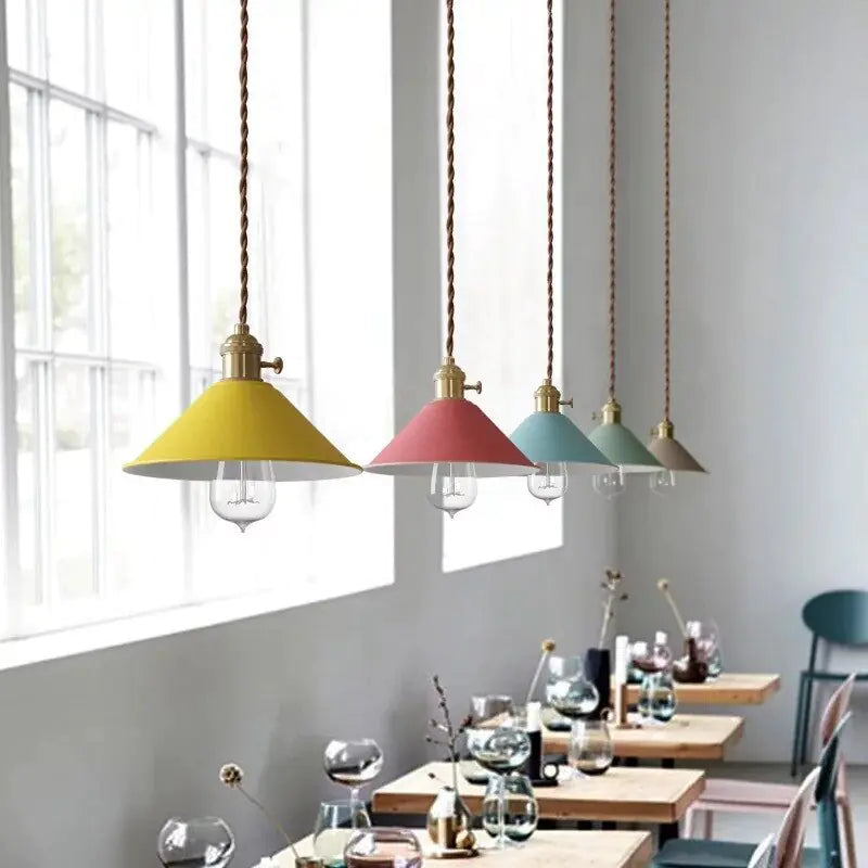Colourful Cone Pendant Lights - Styyler