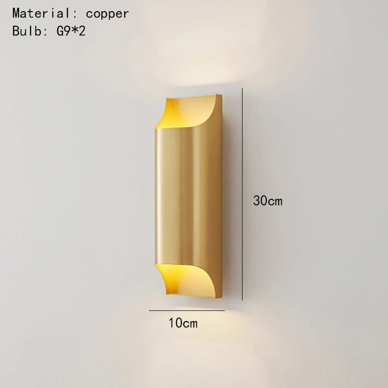 Yrsa Wall Sconce Lighting with Brass Finish and Energy-Efficient LED Illumination 4
