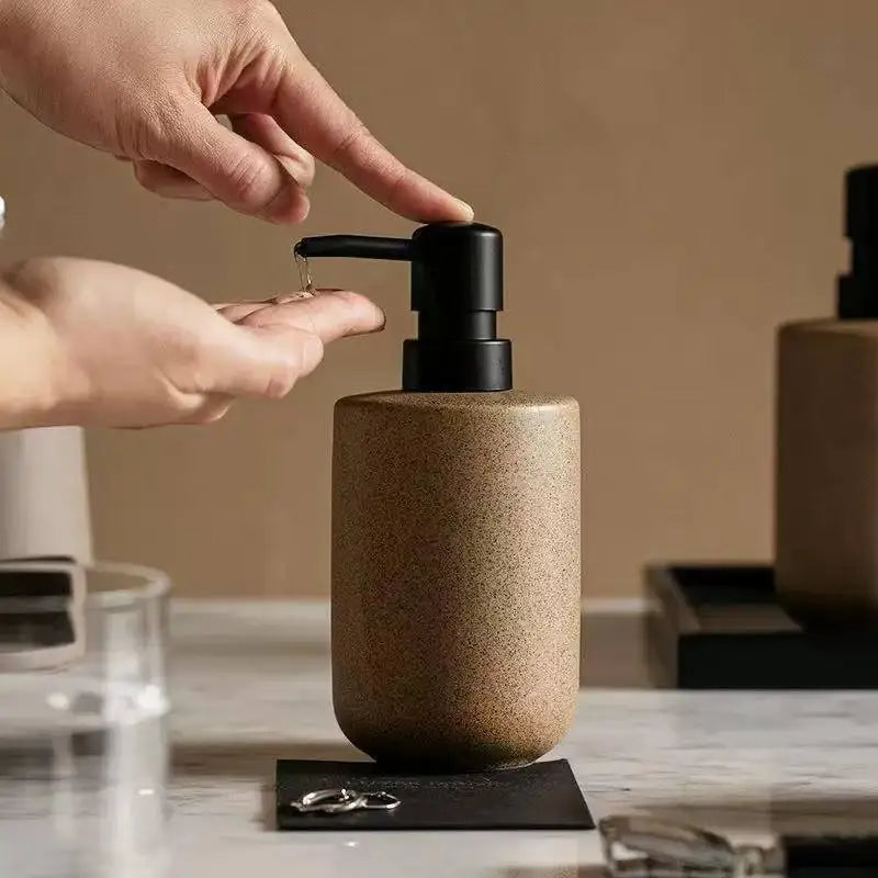 Zenelle | Minimalist Ceramic Soap Dispenser for Elegant Bathroom Organisation 3