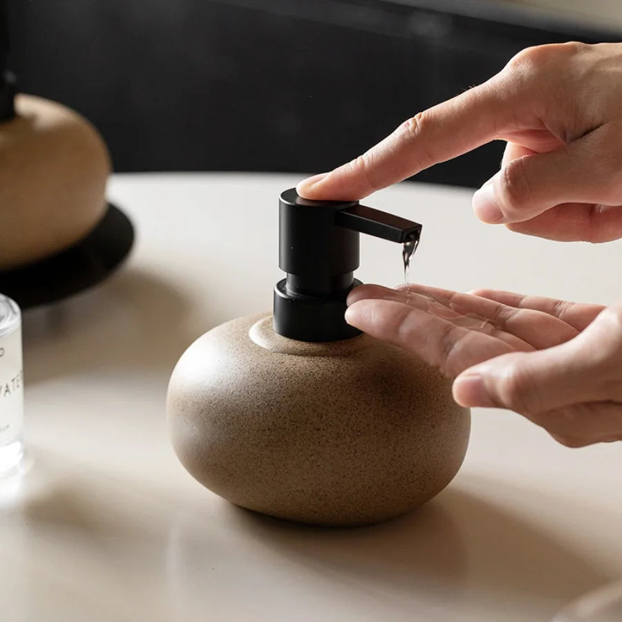 Zenelle | Minimalist Ceramic Soap Dispenser for Elegant Bathroom Organisation 4