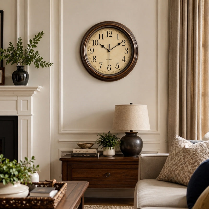 Zenovia | Serene Silent Wall Clock for Peaceful Timekeeping