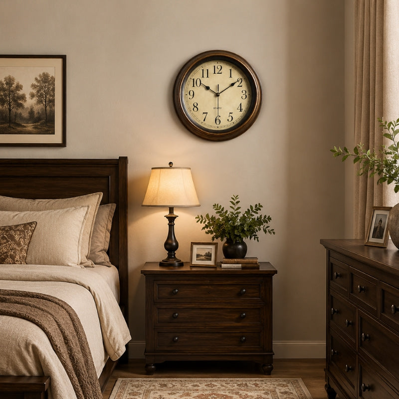 Zenovia | Serene Silent Wall Clock for Peaceful Timekeeping