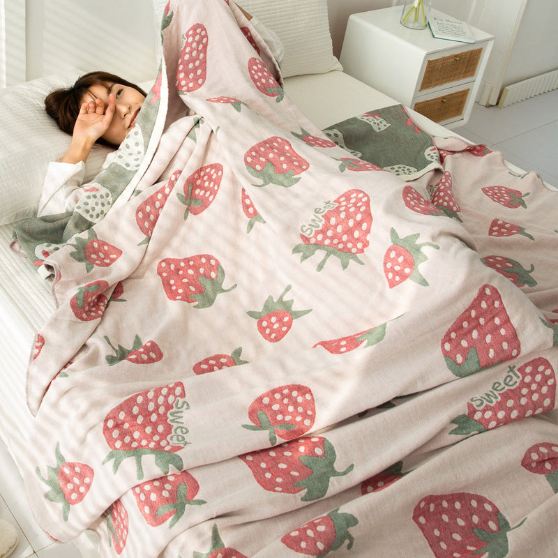 DAISY | Lightweight Summer Cotton Bedspread | Floral Print Duvet for Summer