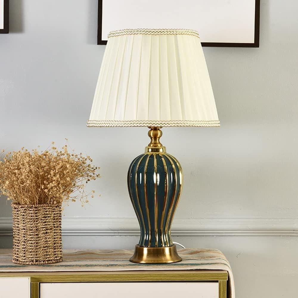 Skalora | Classic Art Deco Ceramic Desk Lamp for Elegant Room Lighting