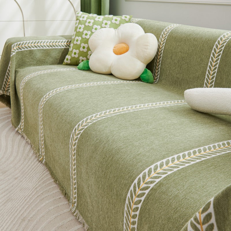 MERIDA Woven Sofa Cover – Soft, Machine Washable, Furniture Protector - Styyler