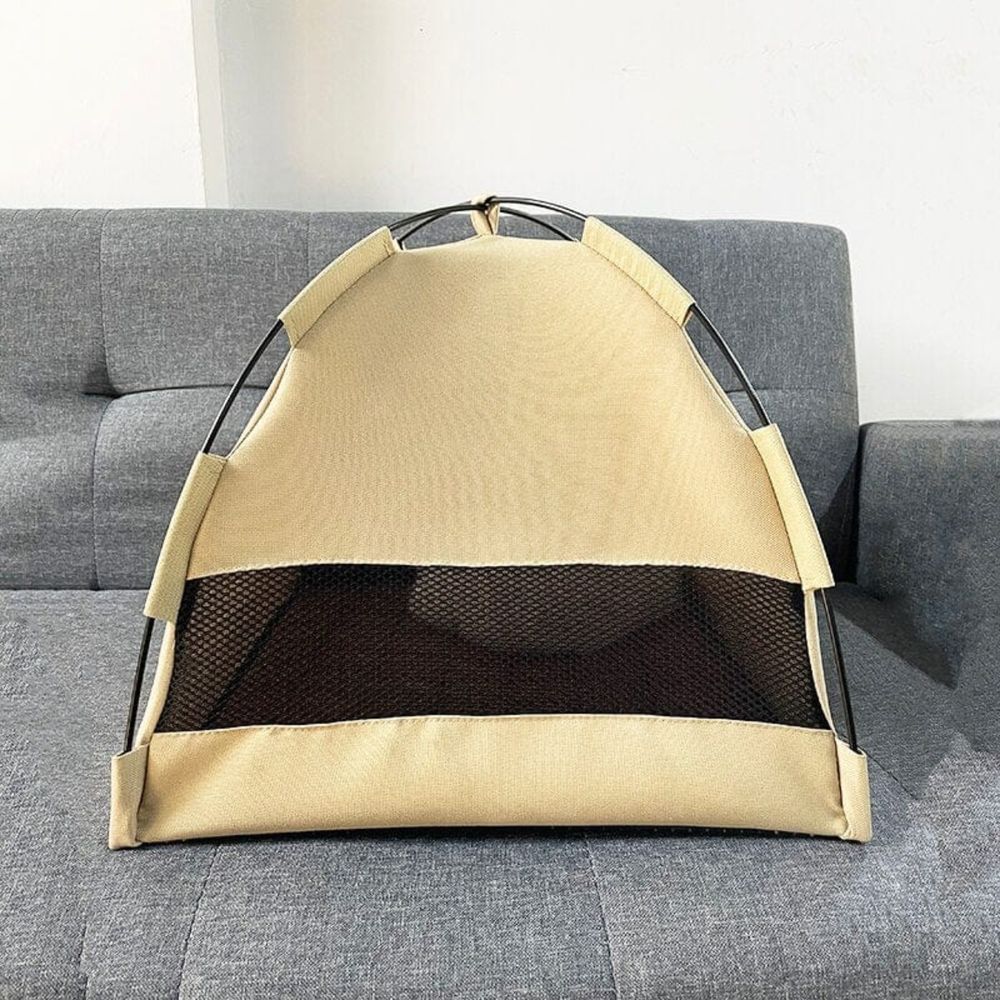 Snoozio Cat Nest | Cozy Camping Tent with Cushion
