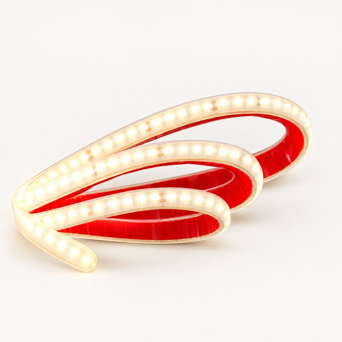 Flux flexible outdoor LED rope light glowing warm white