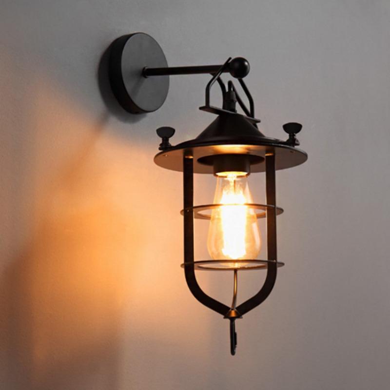 FYRA | Outdoor Glass Iron Art Wall Lamp | Retro Industrial Style