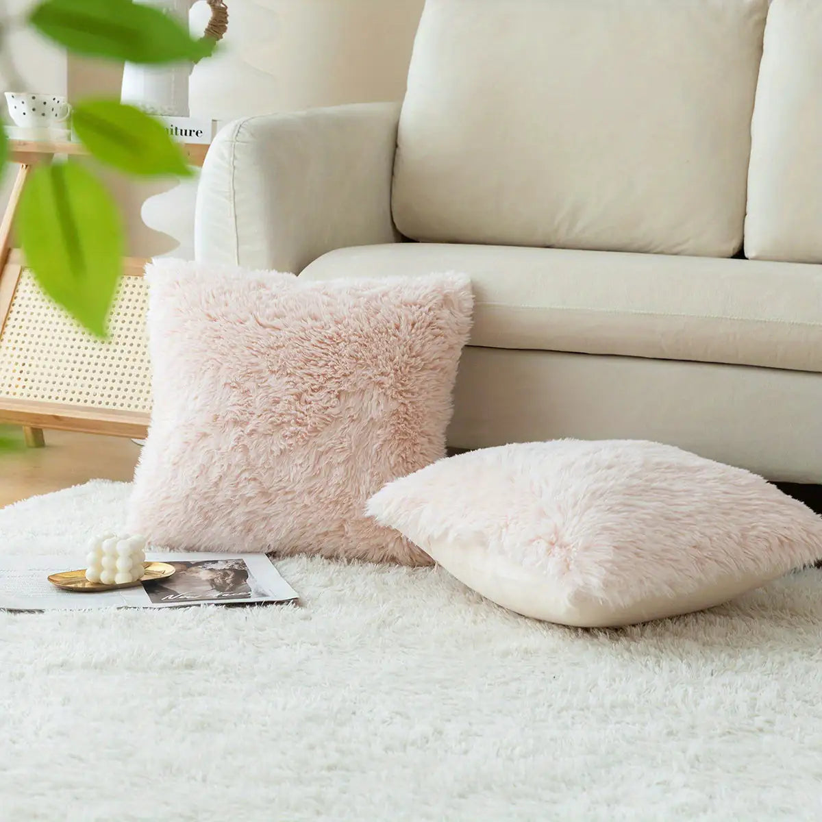Mysa Faux Fur Cushion Cover – Where Comfort Meets Calm - Styyler