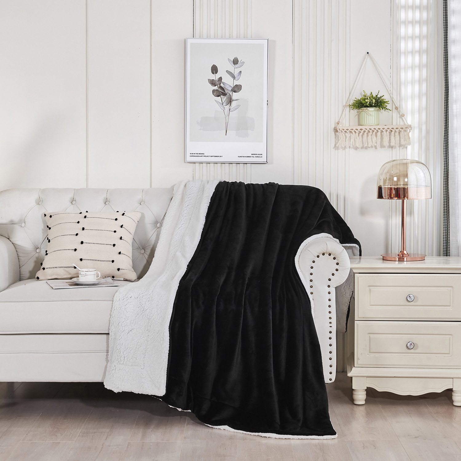 Sherpa Luxe Blanket | Super Soft Fleece Throw for Beds and Sofas | Warm and Durable - Styyler