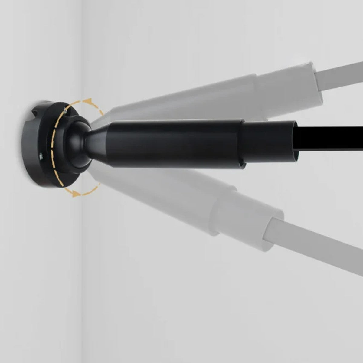 Linea rotating wall base lets the light line be angled