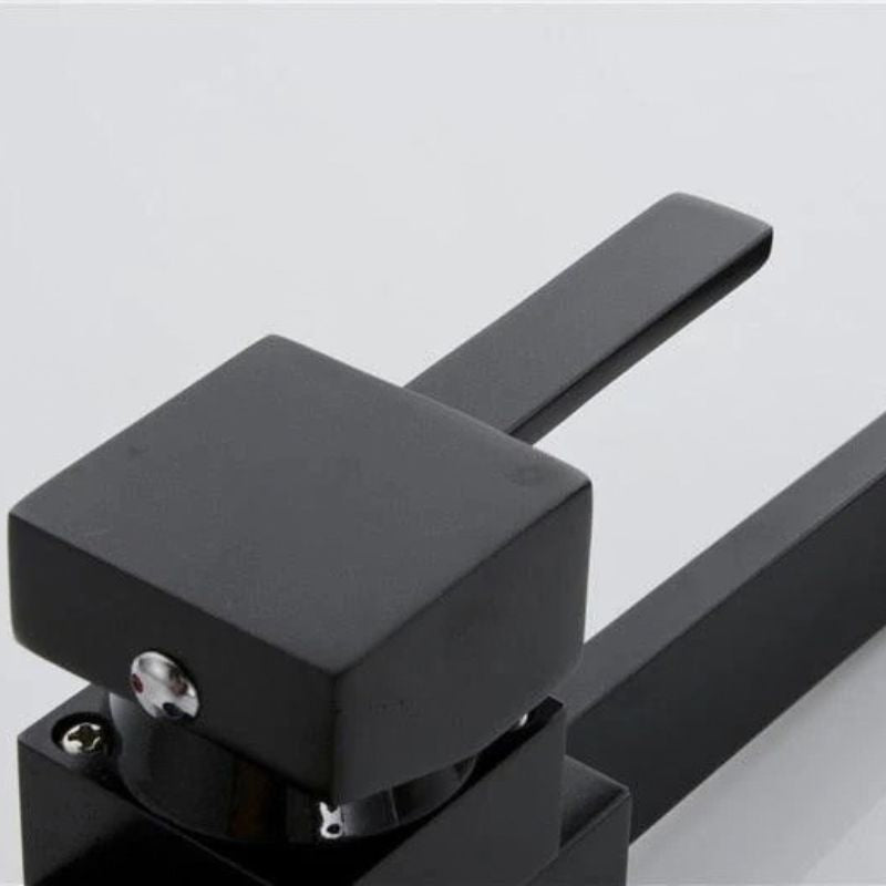 Lunaria Matte Black Square Kitchen Mixer Tap – photo 6
