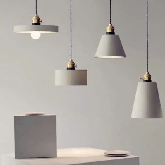 Betona Vintage Style Cemented Pendant Light - Styyler