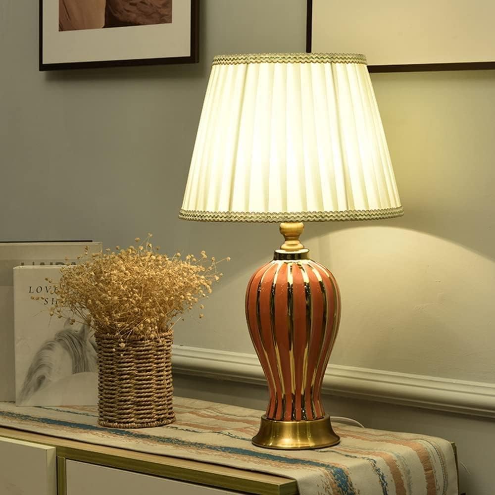Skalora | Classic Art Deco Ceramic Desk Lamp for Elegant Room Lighting