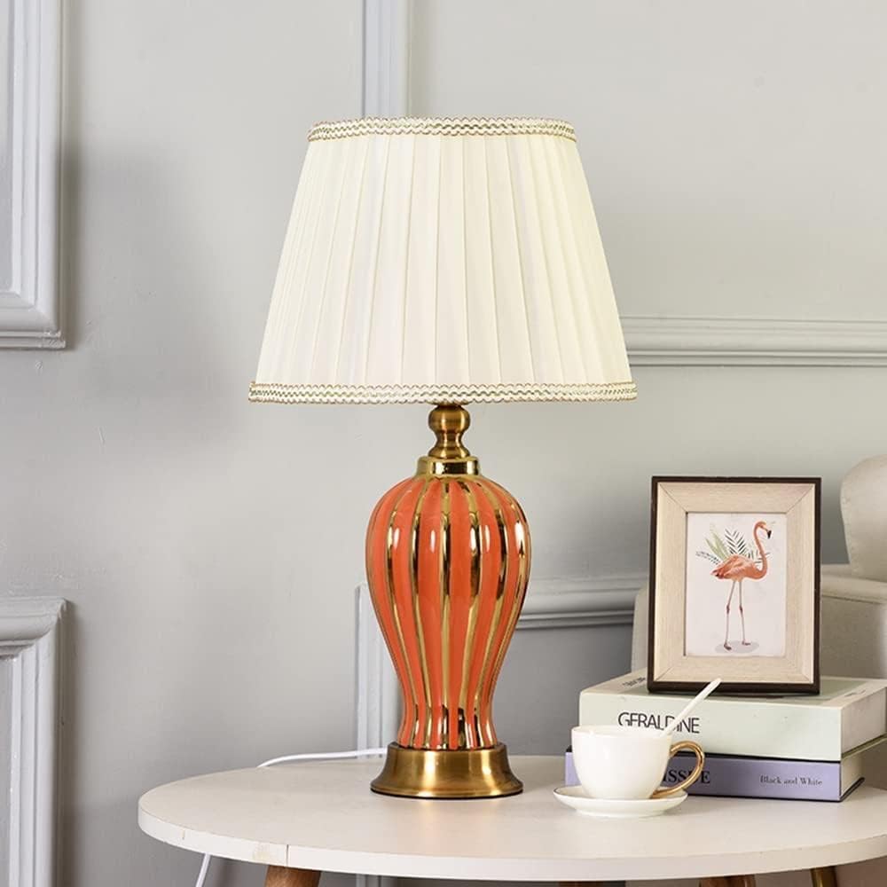 Skalora | Classic Art Deco Ceramic Desk Lamp for Elegant Room Lighting