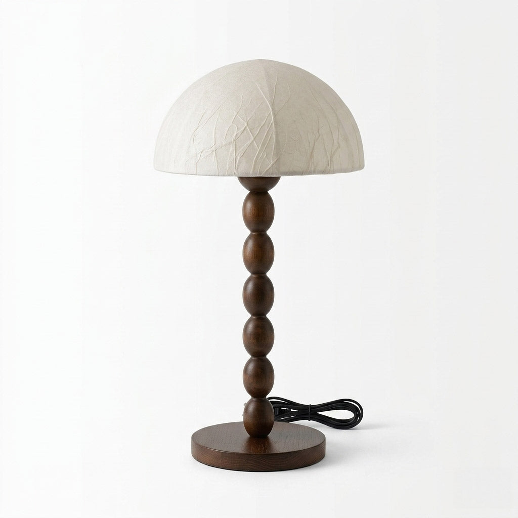 SatoriGlow | Elegant Modern Wooden Table Lamp with Rice Paper Shade