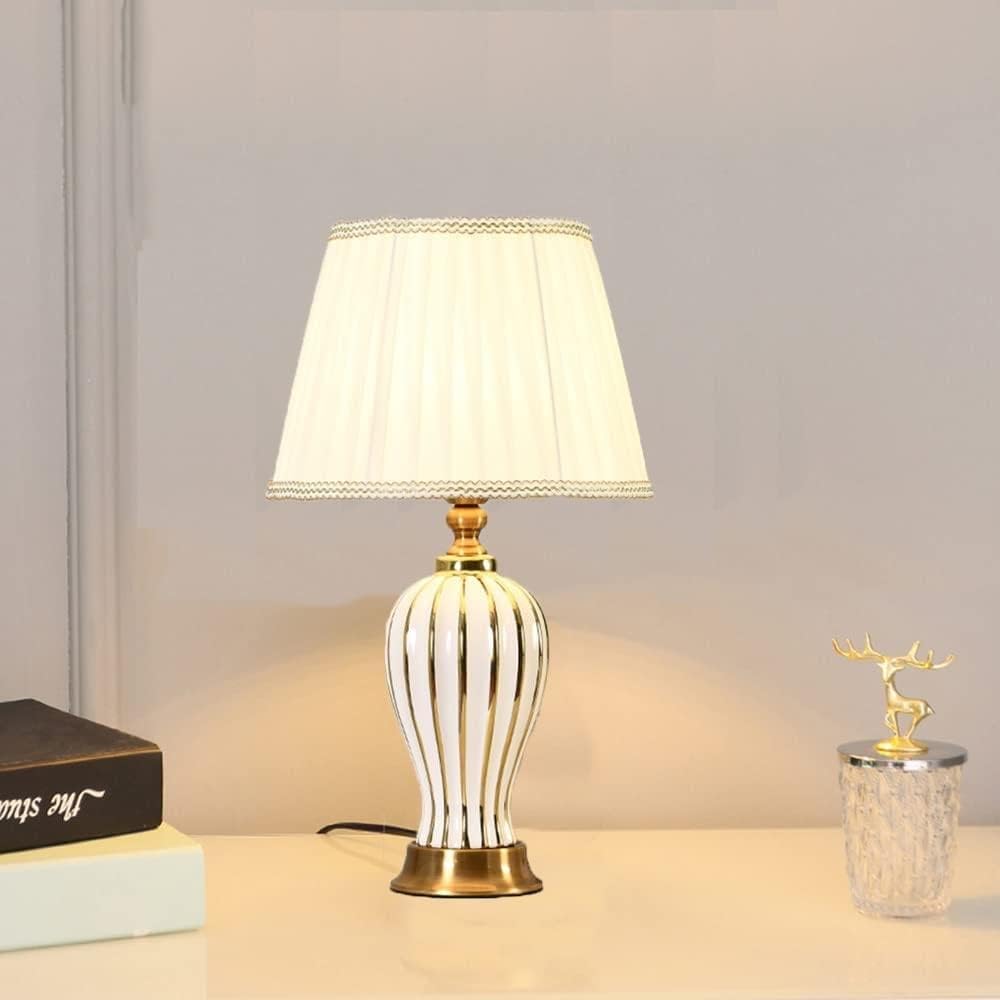 Skalora | Classic Art Deco Ceramic Desk Lamp for Elegant Room Lighting