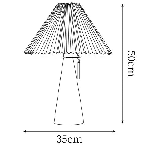 Woodlux | Elegant Modern Bedside Table Lamp with Fabric Shade